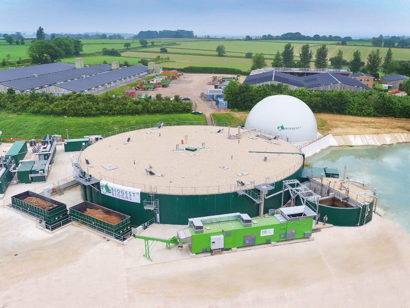 biomethane plant in Frogmary, UK