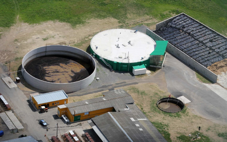 One of 47 BIOGEST biogas plants built in the Czech Republic using proprietary PowerRing technology